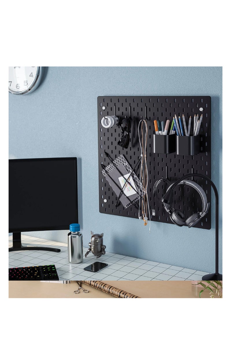 SKADIS 3 black hooks, multi-purpose board parts, black, 4.5x7 cm, - Image 4