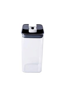 Spaceshoop Acrylic Airtight Food Storage Container With Flip Lid - 1300ml | Leak Proof, BPA Free Plastic Container For Kitchen | Easy To Open & Seal Handle | Stackable Multipurpose Canister Jar  - Image 2