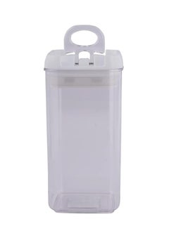 Spaceshoop Acrylic Airtight Food Storage Container With Flip Lid - 1300ml | Leak Proof, BPA Free Plastic Container For Kitchen | Easy To Open & Seal Handle | Stackable Multipurpose Canister Jar  - Image 5