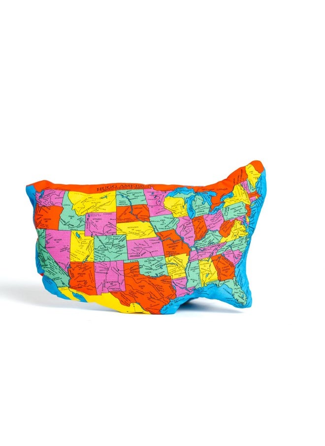 Hugg-A-Planet Hugg-America | Political US Map, The Original Soft & Huggable America. 200 Places Labeled, for All Ages Too. Kids Teens Adults,Teachers and Parents, Educational Toy…  - Image 1