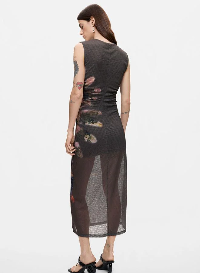 Desigual dark floral print Floral print dress for Women | Best Price UAE