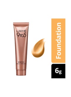 LAKME LAKMÉ 9 To 5 Weightless Mousse Foundation Mini, Beige Vanilla (6G) | Natural Matte Finish Foundation Cream | Mousse Long Lasting Foundation, Full, All  - Image 2