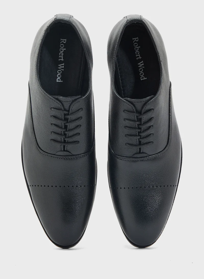 Robert Wood Genuine Leather Formal Lace Ups