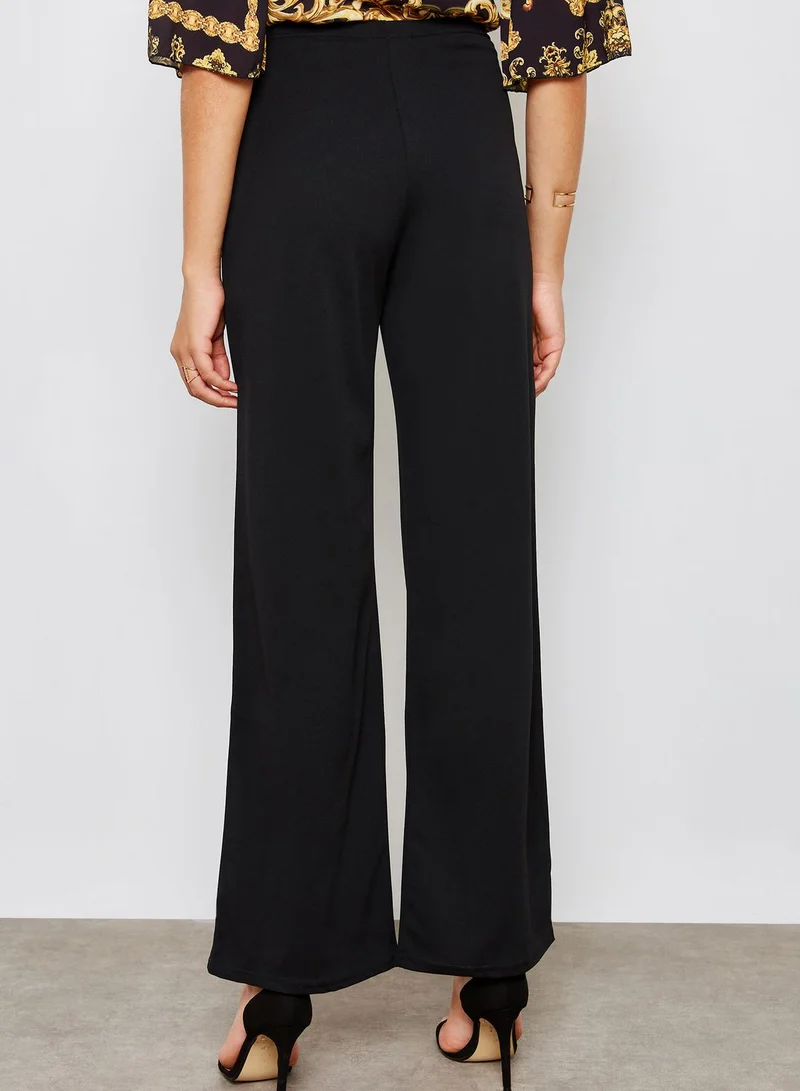 QUIZ Contrast Side Striped Palazzo Pants