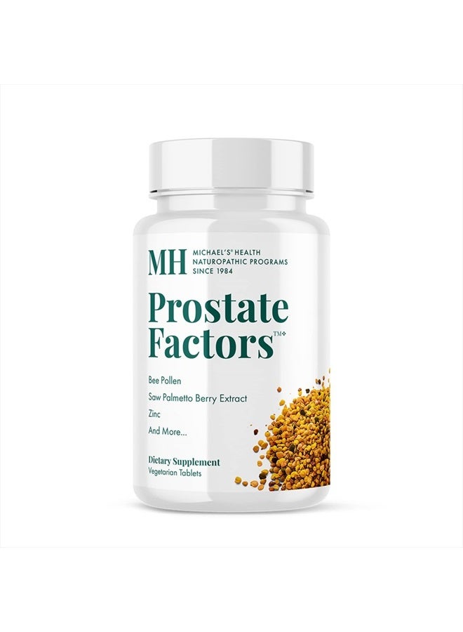 MICHAEL'S Health Naturopathic Programs Prostate Factors - 60 Vegetarian Tablets - Nutrients for The Prostate - Kosher - 30 Servings - Image 1