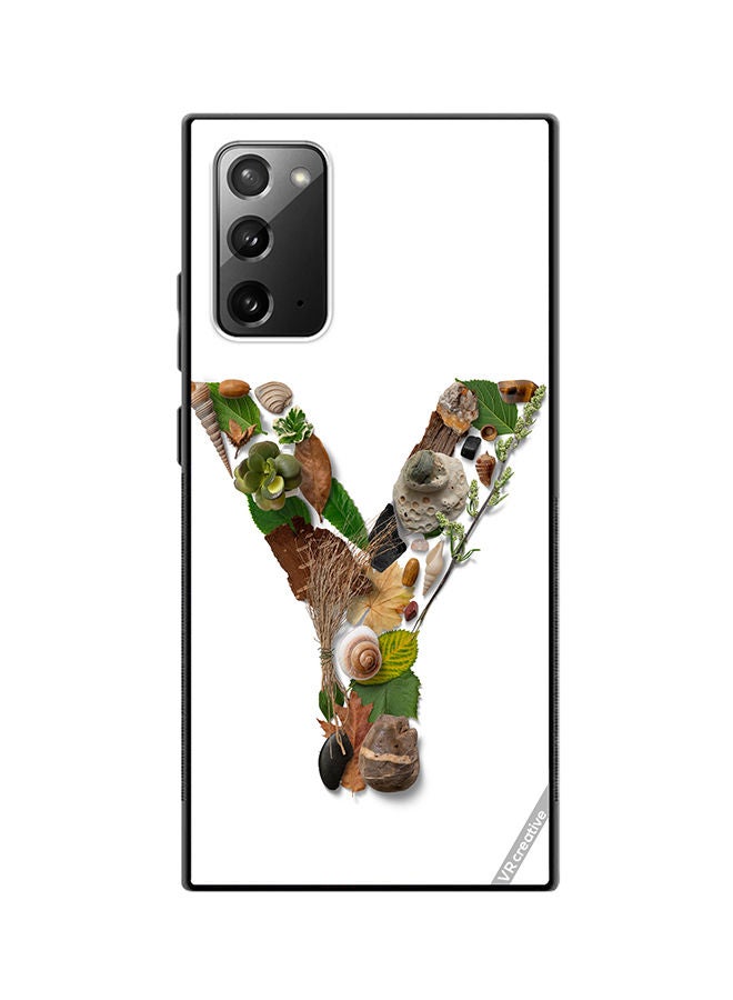 VR CREATIVE Protective Case Cover For Samsung Galaxy Note20 5G Alphabet Y Design Multicolour - Image 1
