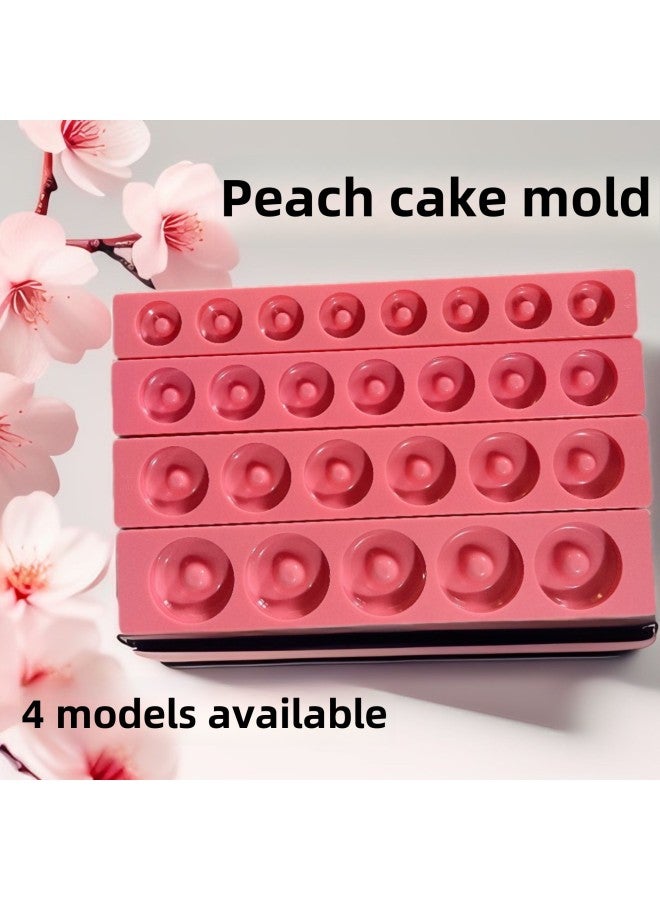 Peach Cake Mold Flip Almond Walnut Cake Mold Special/Large/Medium/small Size-Specifications:7-hole Medium Size 4.8cm*1.4cm-Color:Glitter - Image 2