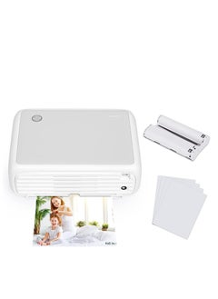 HPRT Photo Printer CP4000L 4 x 6 Size Photo Bluetooth Portable Photo Printer Full Color Printing APP with Deskbook iPhone Android
