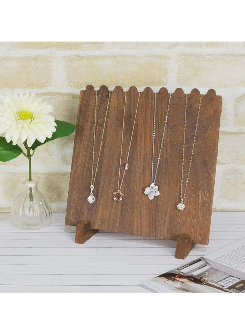 Solid Wood Necklace Hanger Display Board Wooden Jewelry Display Stand Jewelry Display Cabinet Rack, Jewelry Storage And Organization - Image 3