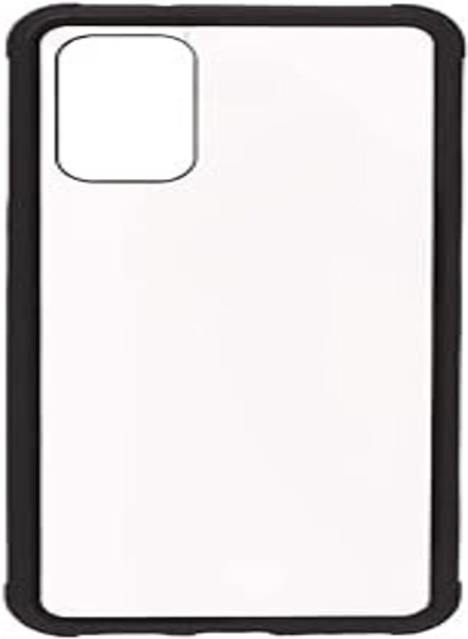 Generic Plastic Phone Case With Silicone Protection Edges And Classic Design For Samsung Galaxy S11 - Black