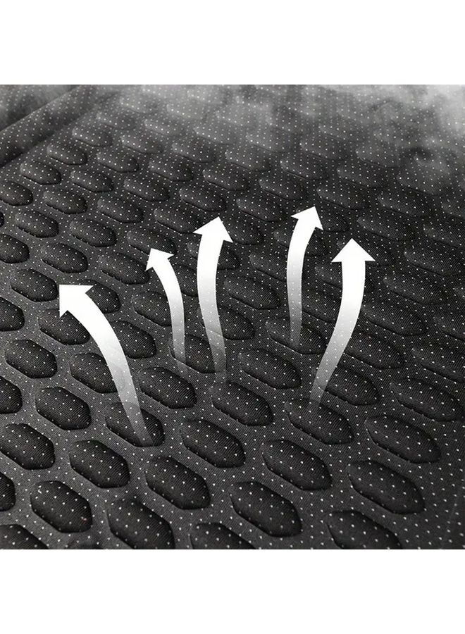 Black Universal Car Seat Cushion Breathable Comfortable All Season Easy Install No Strap Summer Essential Accessory - Image 4