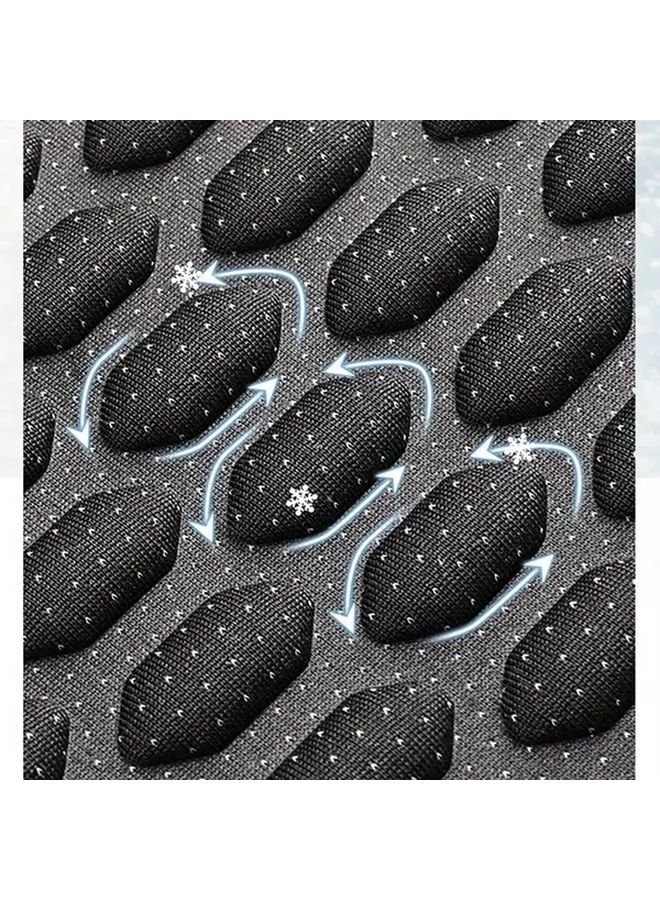 Black Universal Car Seat Cushion Breathable Comfortable All Season Easy Install No Strap Summer Essential Accessory - Image 3