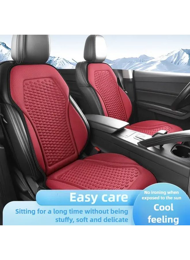 Black Universal Car Seat Cushion Breathable Comfortable All Season Easy Install No Strap Summer Essential Accessory - Image 5