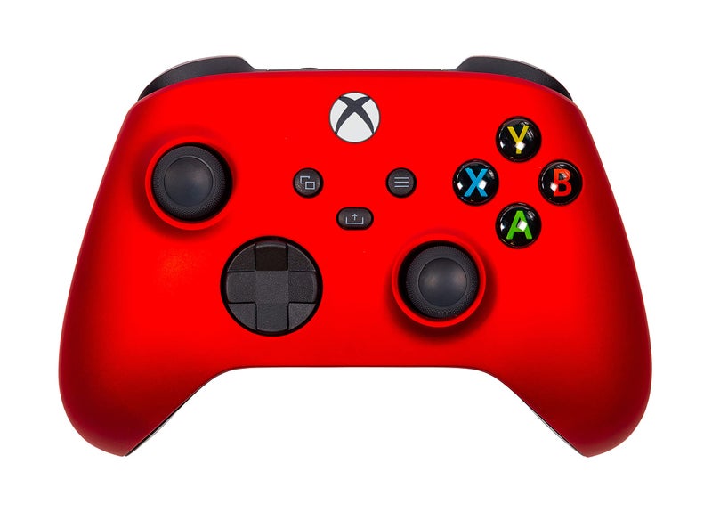 Crazy Controllerz Xbox One Series X S Custom Soft Touch Controller - Soft Touch Feel, Added Grip, Metallic Red Color - Compatible with Xbox One, Series X, Series S - Image 1