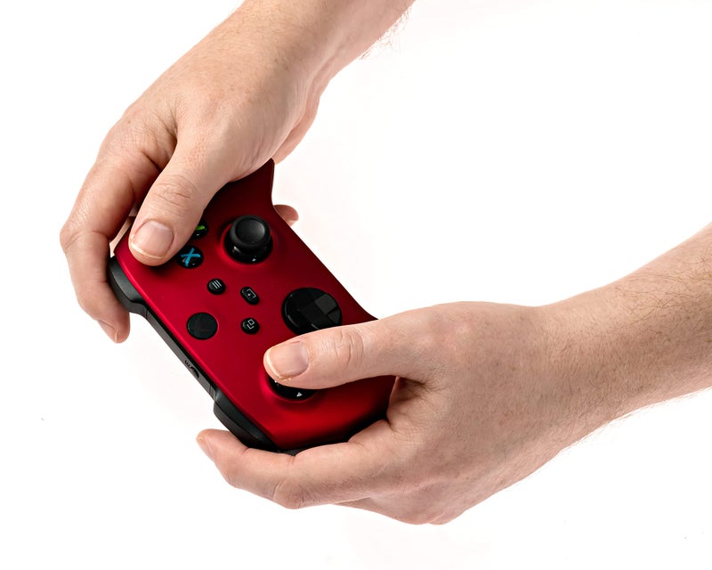 Crazy Controllerz Xbox One Series X S Custom Soft Touch Controller - Soft Touch Feel, Added Grip, Metallic Red Color - Compatible with Xbox One, Series X, Series S - Image 3