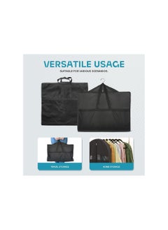 SYOSI Durable Garment Storage Bag with Shoe Compartment, Waterproof Suit Protector, Travel Zipper Dress Cover, Breathable Material, Large Capacity with Clear Window, for Men's Suits & Women's Dresses  - Image 2