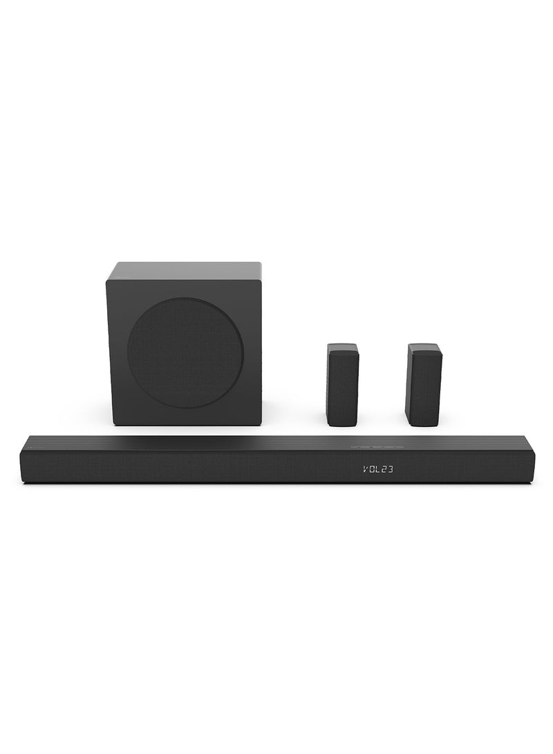 Hisense HS Series 5.1 Channel Soudbar Speaker 8 Speakers with 6.5'' Subwoofer, Max Audio Power 540W, Dolby Audio,dts,Dedicated Center Speaker, Ez Play, TV Mode, HS5100 Black - Image 2