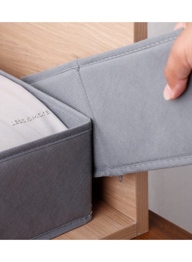 MIXDE 12PCS Foldable Clothing Storage Organizers, Underwear Drawer Fabric Closet Dividers Basket Containers, Cabinet Dresser Storage Box for Clothes Bras Socks Baby Clothing Scarves Ties - Image 3