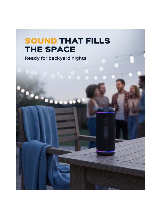 TREBLAB HD77 Revolutionary Bluetooth Speaker - Loud 360ø HD Surround Sound, Wireless Dual Pairing, 25W Powerful Bass, 20H Battery, Best for Outdoor Sports - True IPX6 Waterproof, Cordless Blue Tooth - Image 3