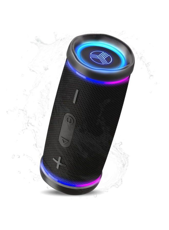 TREBLAB HD77 Revolutionary Bluetooth Speaker - Loud 360ø HD Surround Sound, Wireless Dual Pairing, 25W Powerful Bass, 20H Battery, Best for Outdoor Sports - True IPX6 Waterproof, Cordless Blue Tooth - Image 1