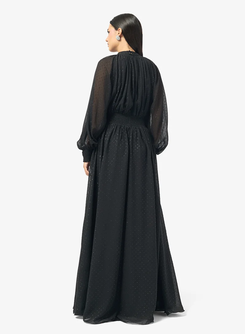 جولدن ابل Puff Sleeve Maxi Dress