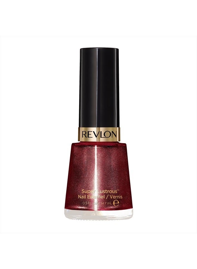 Revlon طلاء أظافر ريفلون، طلاء أظافر سوبر لستروس، مقاوم للتقشير وصيغة طويلة الأمد، لمسة لامعة عالية، 660 ديفين، 0.5 أونصة سائلة - Image 1