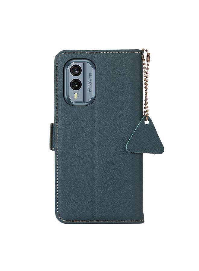 اس-توب جراب لهاتف Nokia X30 5G بمغناطيس جانبي من الجلد الأصلي بتقنية RFID TJ - Image 3