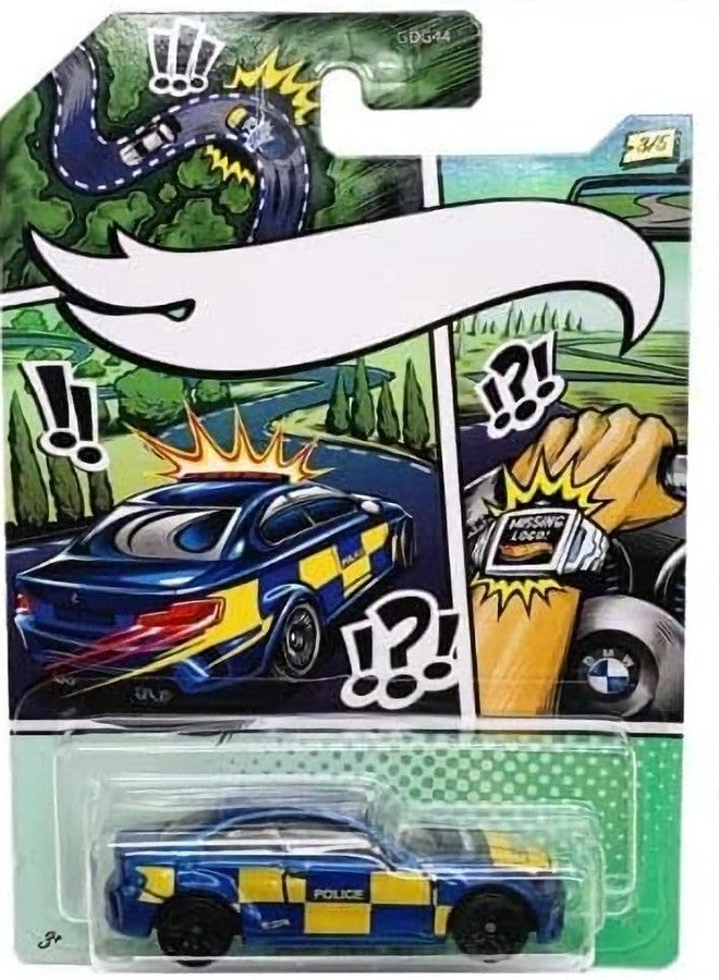 Hot Wheels مجموعة هوت ويلز مطاردة الشرطة - فن متغير بدون شعار مفقود - حزمة كاملة من 5 قطع (إصدار 2020) | سيارات شرطة مصنوعة من الصب 1:64 قابلة للجمع - Image 5