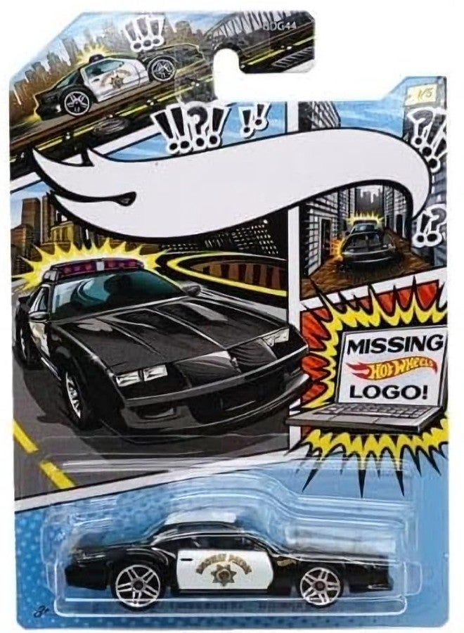 Hot Wheels مجموعة هوت ويلز مطاردة الشرطة - فن متغير بدون شعار مفقود - حزمة كاملة من 5 قطع (إصدار 2020) | سيارات شرطة مصنوعة من الصب 1:64 قابلة للجمع - Image 3