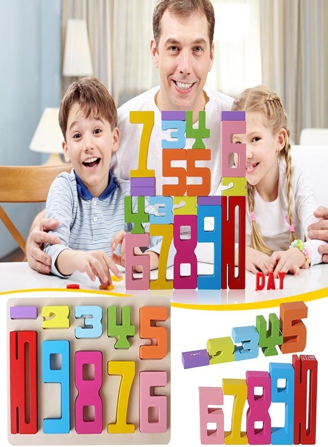 Bash Basics Number Blocks Game | Kids 3D Wooden Puzzle Set | Montessori Educational Learning Toys | Kids Toys for 2-5 Years Boy | Counting Blocks | Birthday Gift for Boys & Girls (20 Pcs) - Image 5