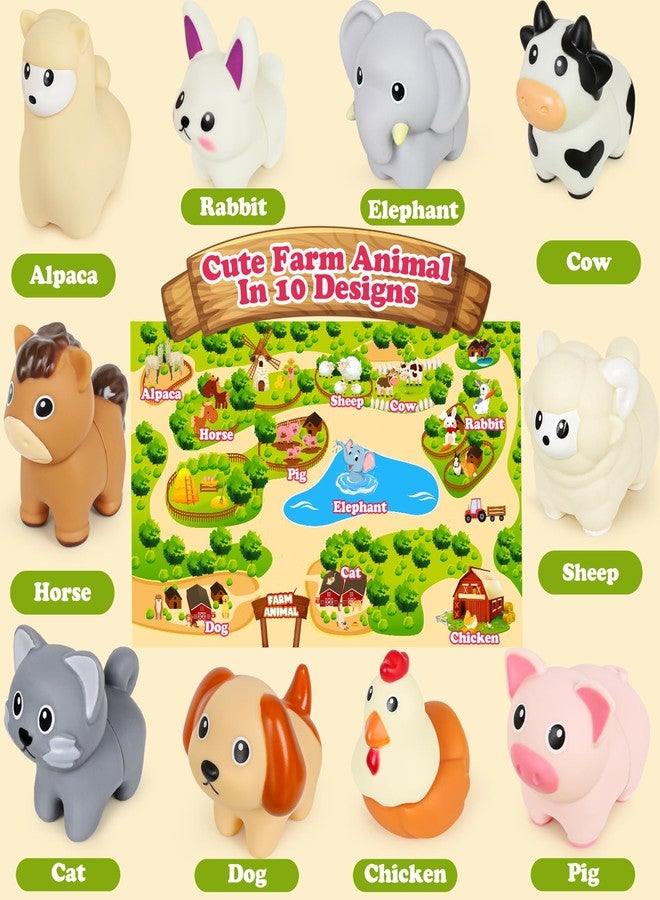 CZTCDP Farm Animal Matching Toys for Toddlers, Preschool Learning Activities Montessori 10Pcs with Activity Map Game Toy for 1 2 3 Year Old Boys and Girls - Image 4