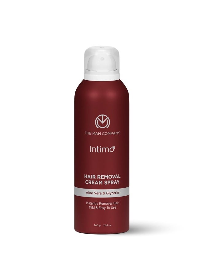 The Man Company The Man Company Intimo Instant Hair Removal Spray for Men & Women- 200 gm | Painless & Irritation Free Spray for Chest, Underarms, & Legs | Easy to Use | Sulphate & Paraben Free | All Skin Types  - Image 1