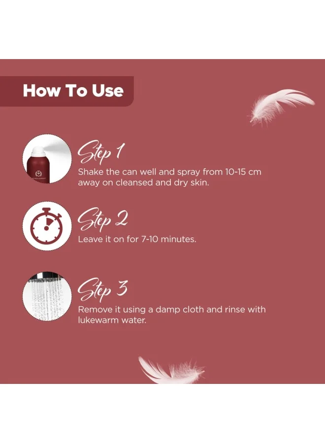 The Man Company  The Man Company Intimo Instant Hair Removal Spray for Men & Women- 200 gm | Painless & Irritation Free Spray for Chest, Underarms, & Legs | Easy to Use | Sulphate & Paraben Free | All Skin Types for Men | Best Price UAE