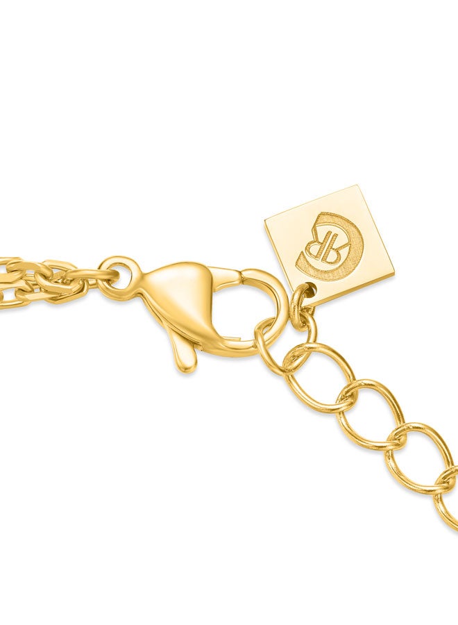 شيروتي 1881 قلادة سيلفيا بطبقتين، بتعليقات على شكل ماس وأم اللؤلؤ، مجوهرات عصرية للنساء - Image 3