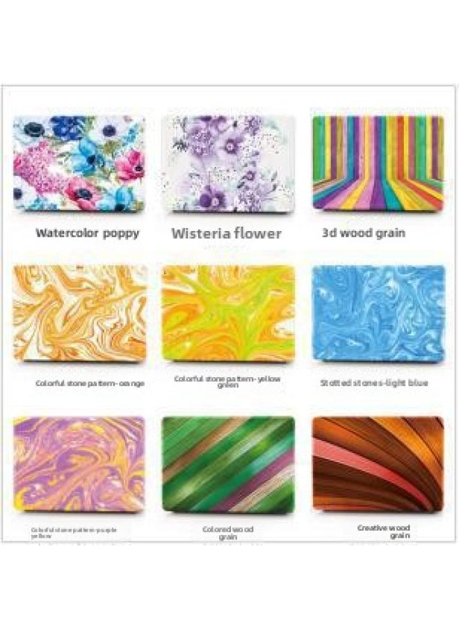 Generic - Applicable To For Huawei Laptop Protective Shell Matebook 13 14 X-pro Marble Series-Color:KZ-641 Colored Stone-Applicable Model:matebook 14 Intel Edition - Image 1