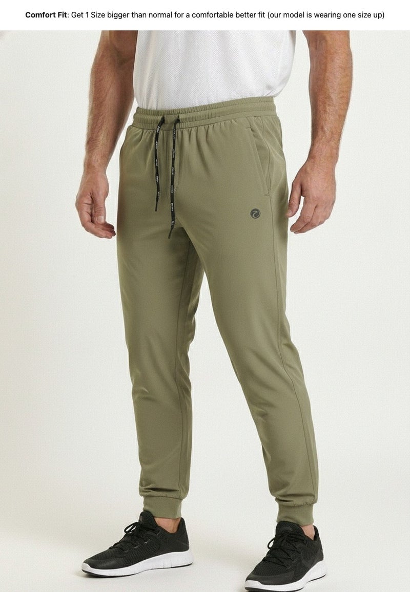 بريما إيس رجالي Joggers لايف ستايل Olive Green - Image 3