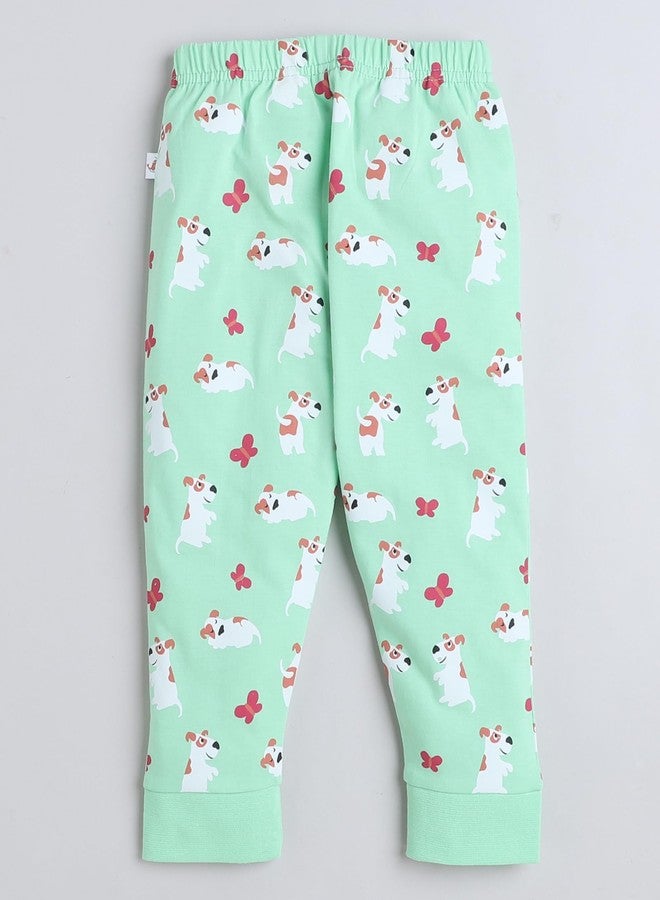 BUMZEE طقم بيجاما وقميص بأكمام نصفية للبنات من بامزي، أخضر، مناسب للأعمار من 6 إلى 12 شهرًا (Peb9258C-grn) - Image 5