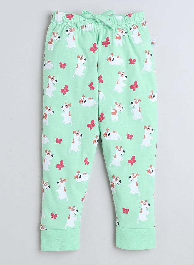 BUMZEE طقم بيجاما وقميص بأكمام نصفية للبنات من بامزي، أخضر، مناسب للأعمار من 6 إلى 12 شهرًا (Peb9258C-grn) - Image 4