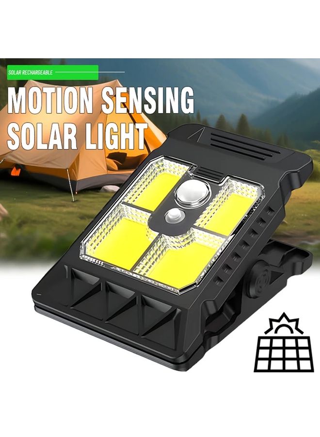 COB Solar Motion Sensor Light Rechargeable Outdoor Torch Dimmable For Camping Yard - Image 2