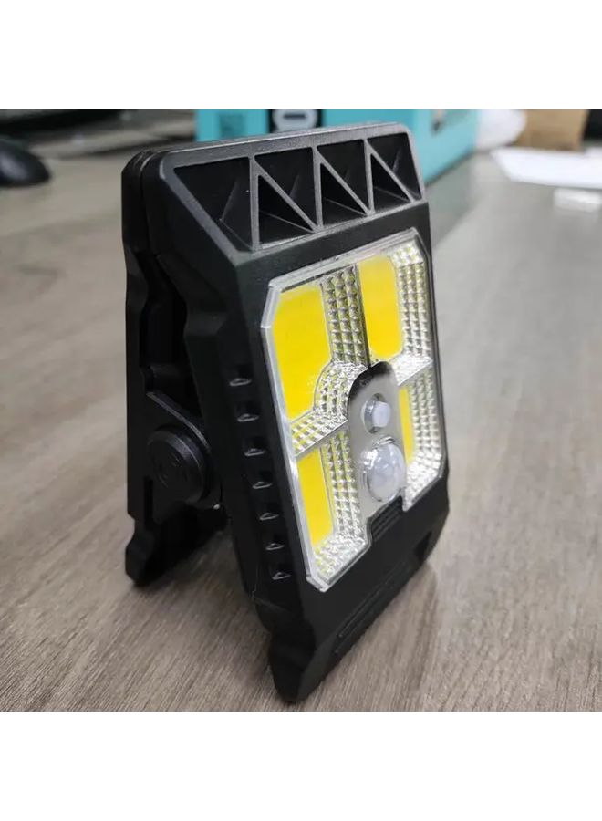 COB Solar Motion Sensor Light Rechargeable Outdoor Torch Dimmable For Camping Yard - Image 5