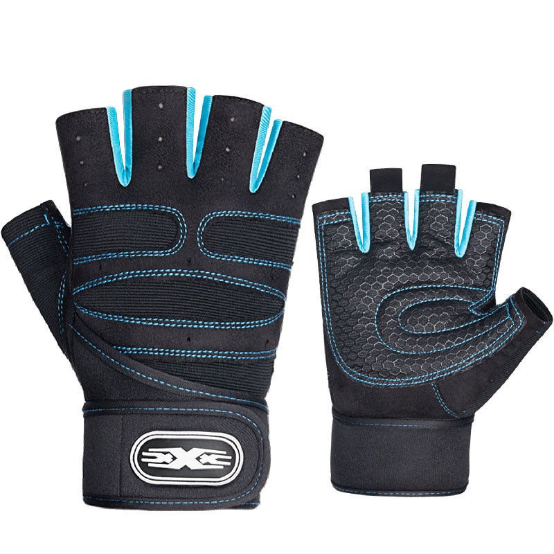 Sports Gloves With Air Cushion Anti Slip Wear Resistant Protection For Fitness Cycling And Outdoor Activities - Image 2