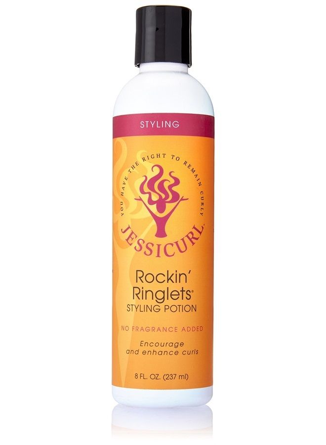 Jessicurl , Rockin' Ringlets Styling Potion, No Fragrance Added, 8 Fl oz. Curl Enhancer with Flaxseed Extract, Curl Defining Styler for Curly Hair and Frizz Control - Image 1
