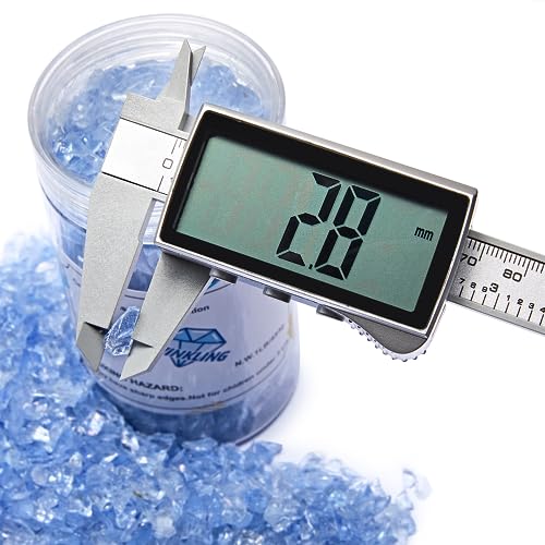 TWINKLING High Luster Crushed Glass, Broken Glass, Glass Gems Chips for DIY Resin Art Epoxy Crafts, Nail Art, Geode Painting, 1-3mm(200g) (Light Blue) - Image 2