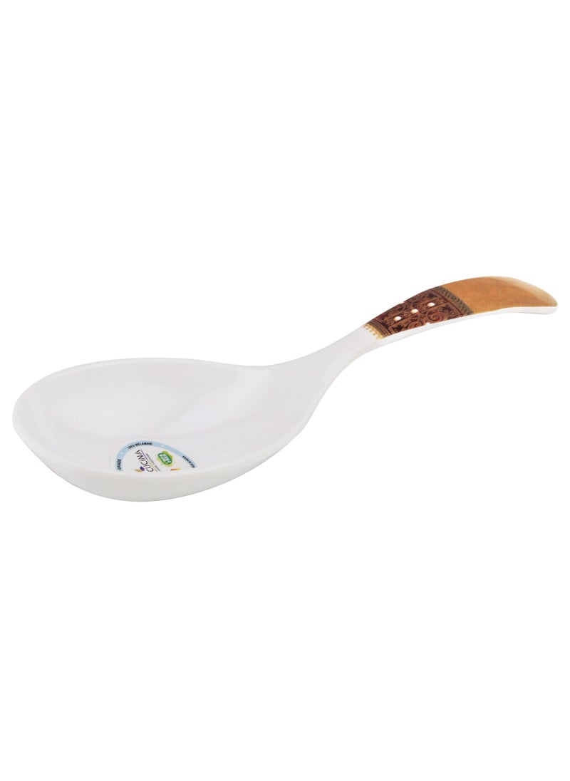 MODA CUCINA Melamine Round Serving Spoon  25cm Esma Approved  - Image 1