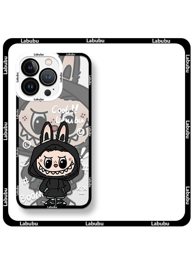 LABUBU Cute labubu Compatible with iPhone Liquid Silicone Case, Full Body Protective Cover, Shockproof, Slim Phone Case for iphone 15Pro Max