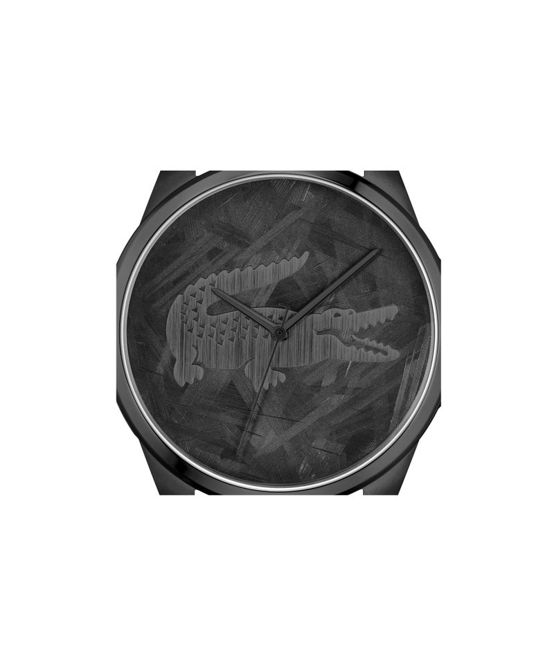 LACOSTE Round Analog Men'S Ionic Plated Black Steel Case  Watch - Image 4
