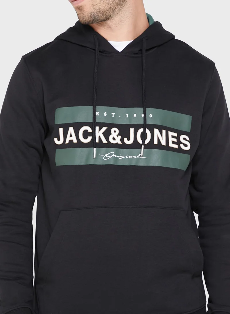 JACK & JONES Logo Printed Hoodie