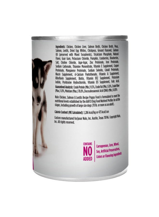 Nulo Freestyle Grain Free Puppy Chicken, Salmon & Lentils Recipe with Probiotics Recipe 368gms - Image 2
