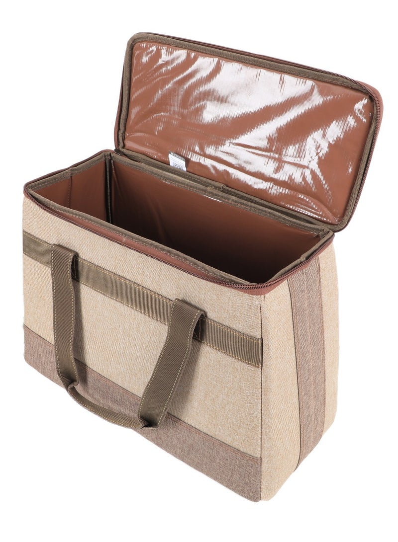 الغافة,شنطة ترامس ,للرحلات,تخييم ,لون خشبي ,الحجم الصغير40*24*36سم - Image 5