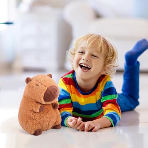EITHEO Baby Stuffed Animal Plushie – 30 cm Huggable Soft Teddy Plush Toy for Kids, Girls & All Ages, Adorable Cuddly Stuffed Toy, Multicolor (Capybara) - Image 5